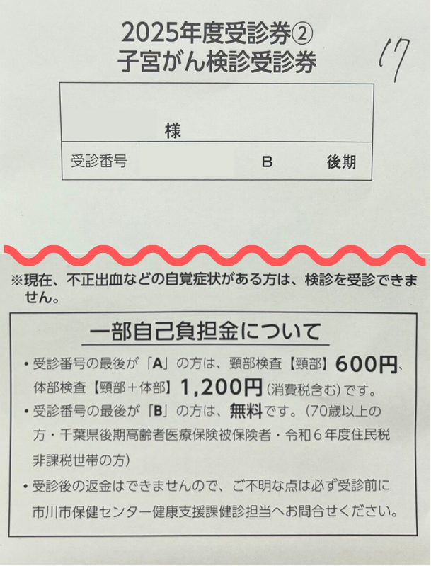 受診券見本